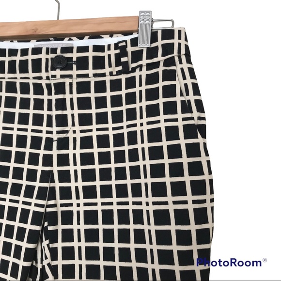 Banana Republic Hampton Pant | Cropped | Marigold Check - Picture 3 of 12